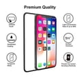 thumbnail image 6 of iPhone XS/X - Tempered Glass Screen Protector w Charger Cord 6ft USB Cable - 5D Touch Curved Edge Full Cover Bubble Free Case Friendly 9H Hardness, Power Wire Braided Long Sync Fast Charge, 6 of 14