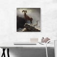 thumbnail image 2 of ARTCANVAS Rocky Mountain Big Horn Sheep 1884 Canvas Art Print by Albert Bierstadt - Size: 18" x 18" (1.50" Deep), 2 of 9