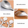 thumbnail image 3 of Sunflower Smiley Faces Cutlery Sets Stainless Steel Tablewares Sets for Dessert and Coffee, 3 of 4