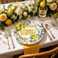 thumbnail image 2 of FEOLGEHLY 20PCS Disposable Plates, Lemon Themed Paper Plates 7 Inch, Paper Food Trays, Fruit Trays For Serving For Party, Summer Paper Plates, for Party Birthday Party & Events (A), 2 of 7