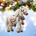 thumbnail image 5 of Christmas Tree Ornaments Acrylic 2D Flat Christmas Hanging Horse Figurines Ornament Realistic Horse Birthday Party Supplies Gifts for Xmas Party Tree Home Decor, 5 of 7