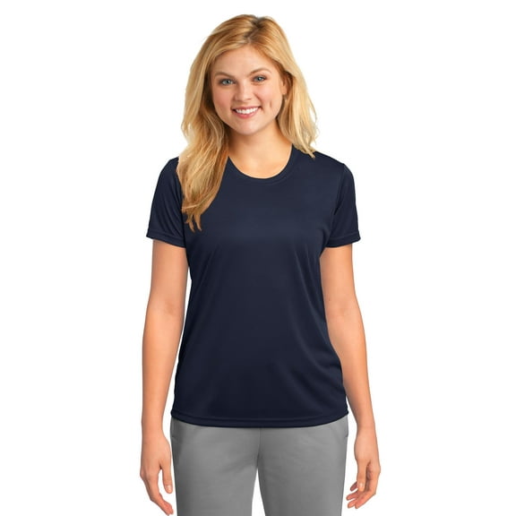 Port & Company Ladies Essential Performance T-Shirt, Deep Navy, XXXX-Large