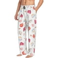 thumbnail image 2 of Fotbe Red coral and scallop seashell Men's Pajama Pants,Sleepwear Pants,Pj Bottoms Drawstring And Pockets-Large, 2 of 9