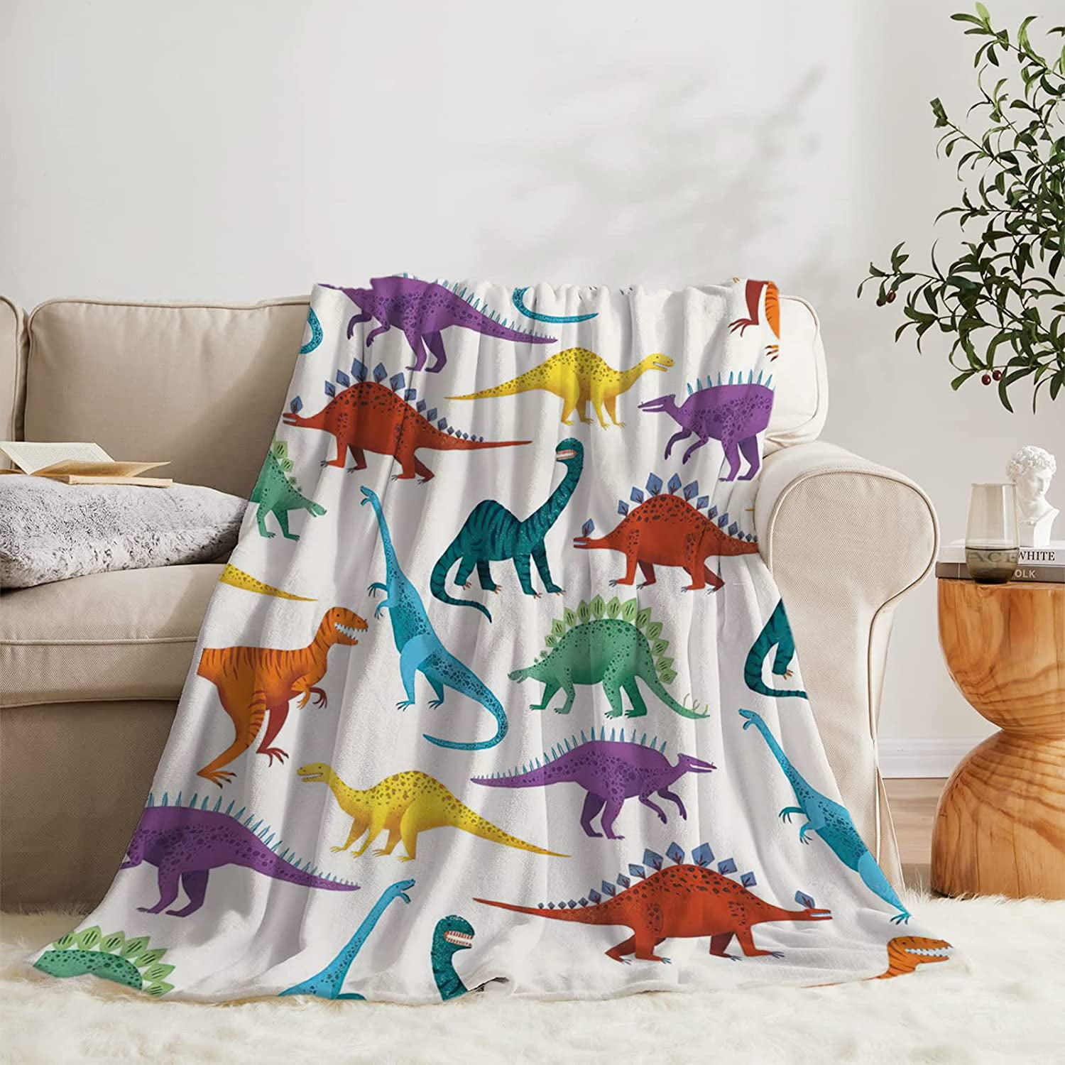 Dinosaur Receiving Blanket
