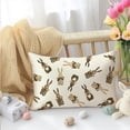 thumbnail image 5 of Easter Pillow Covers 12x20 Inch Set of 2,Lumbar Polka Dot Heart Bunny Decorative Throw Pillows,Brown Bow Rabbit Cushion Case Spring Decoration for Sofa Couch, 5 of 6