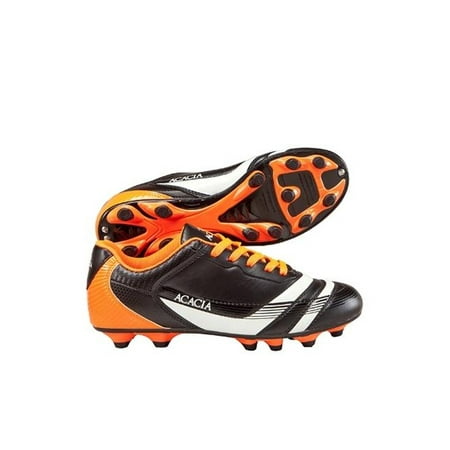 Acacia STYLE -37-450 Thunder Soccer Shoes - Black and Orange,