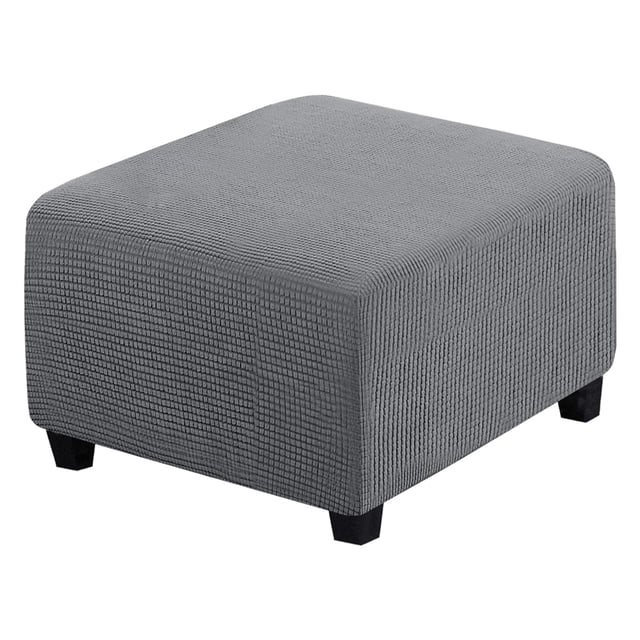 Funda de reposapiés Sunnimix plegable cuadrada de 1 pieza con fondo elástico gris
