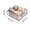 Gray, variant on Leodye 1PCS 6 Compartment Underwear Storage Box Divided Organizer for Socks Bra and Panties -12.60 × 4.33 × 11.81 IN