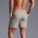 thumbnail image 5 of pstuiky Pantalones cortos de gimnasio, Pantalones cortos casuales de moda para hombre, de color liso, con bolsillo y cintura elástica. Pantalones cortos de baloncesto, 5 of 7