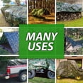 thumbnail image 5 of King Canopy Medium Duty Polyethylene Tarp, 20’ x 20’, 3.5oz (7-8 Mil), 10 x 10 Weave, Multi-Function, Rope Reinforced Hems, Aluminum Grommets with Reinforced Corners, Camouflage, 5 of 7