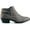 Smoke Grey, variant on CHOYA Women's Round Toe Faux Suede Stacked Heel Western Ankle Bootie (Smoke Grey, 7)