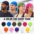 thumbnail image 5 of Toptie Do Rag Cycling Pirate Hat Cooling Helmet Liner Skull Cap Headwear-Dark Grey, 5 of 8