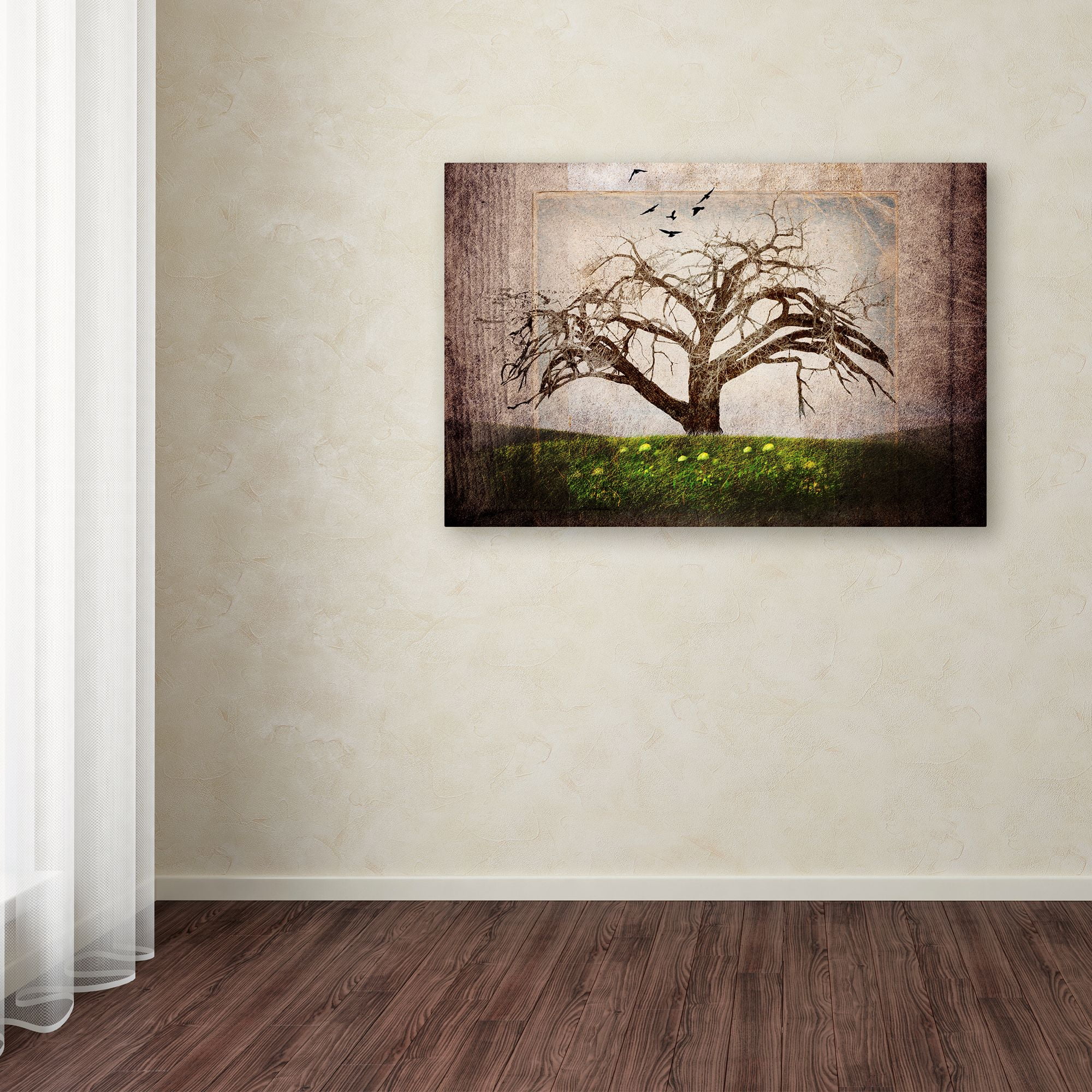 Trademark Fine Art 'Cottonwood Tree Part 03' Canvas Art by LightBoxJournal