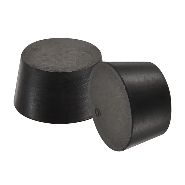 Tapón cónico de goma Uxcell para laboratorio y hogar, sólido, para galvanoplastia, chorro de arena 42mm - 50mm