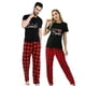 thumbnail image 2 of Pijamas navideños para parejas, conjuntos a juego, puse hombre de jengibre para Papá Noel, conjunto de pijamas cortos, 2 of 4