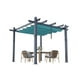 thumbnail image 2 of Yeshouse Cenador de Metal con Pérgola para Exteriores de 10 X 10 Pies con Dosel Retráctil para Terraza Trasera, Patio, Porche, Enrejado de Uva, 2 of 6