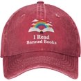 thumbnail image 1 of Chapeau « I Read Banned Books » pour Femmes, Chapeaux de Papa, Chapeaux Graphiques, 1 of 7