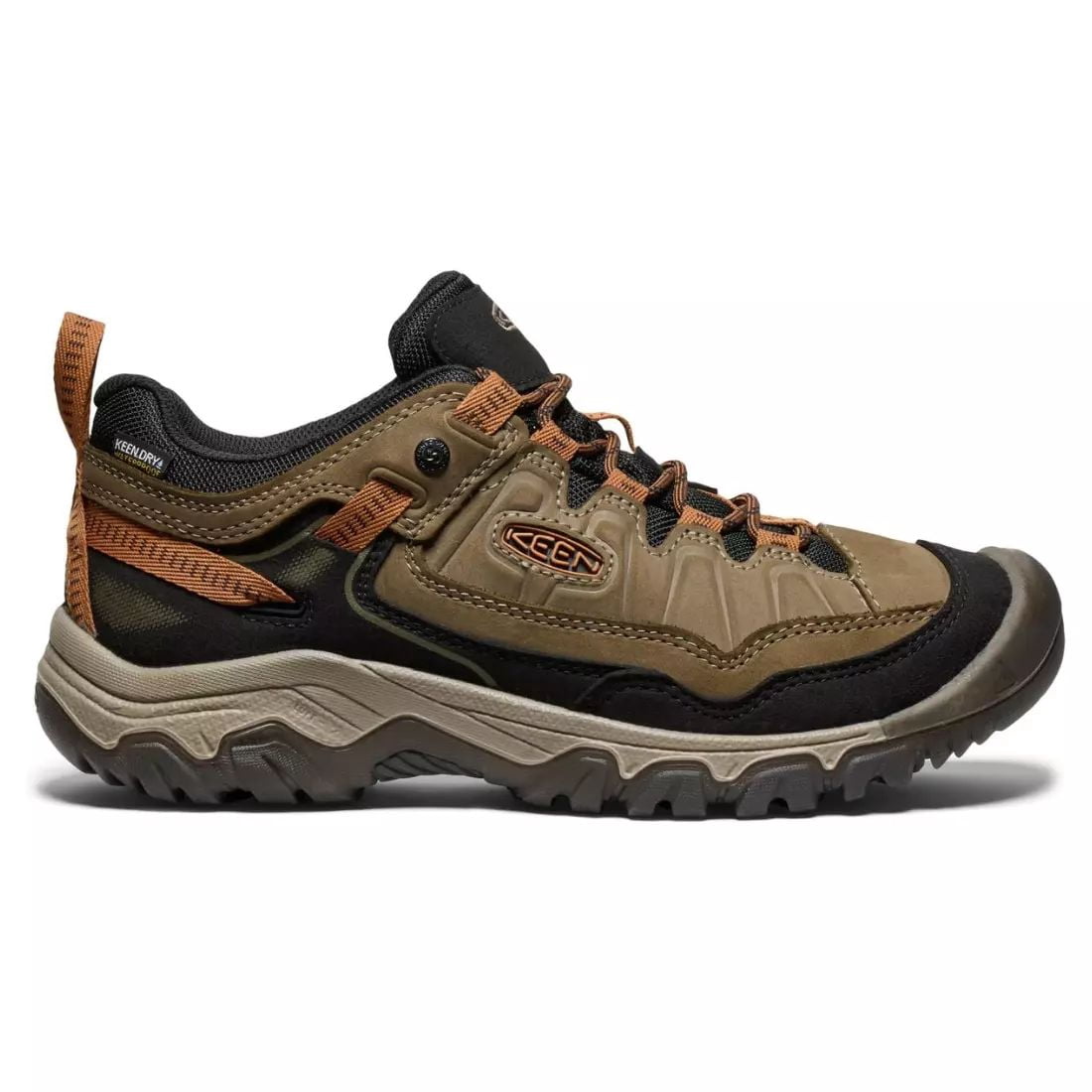 Keen Men's Targhee IV Waterproof Hiker Shoes, Turtle Brown, Size 11