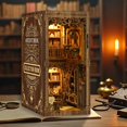 thumbnail image 4 of Kit Book Nook THRIVINGIVAN Rompecabezas 3D de Madera con Luz LED, 4 of 7