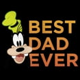 thumbnail image 2 of Junior's Mickey & Friends Father's Day Best Goofy Dad Ever Cowl Neck Sweatshirt Black Medium, 2 of 4