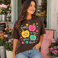thumbnail image 3 of Happy to See Your Face Comfort Colors Shirt, Cute Apple Teacher Graphic Tee, Back to School Classroom Gift for Women, 3 of 6