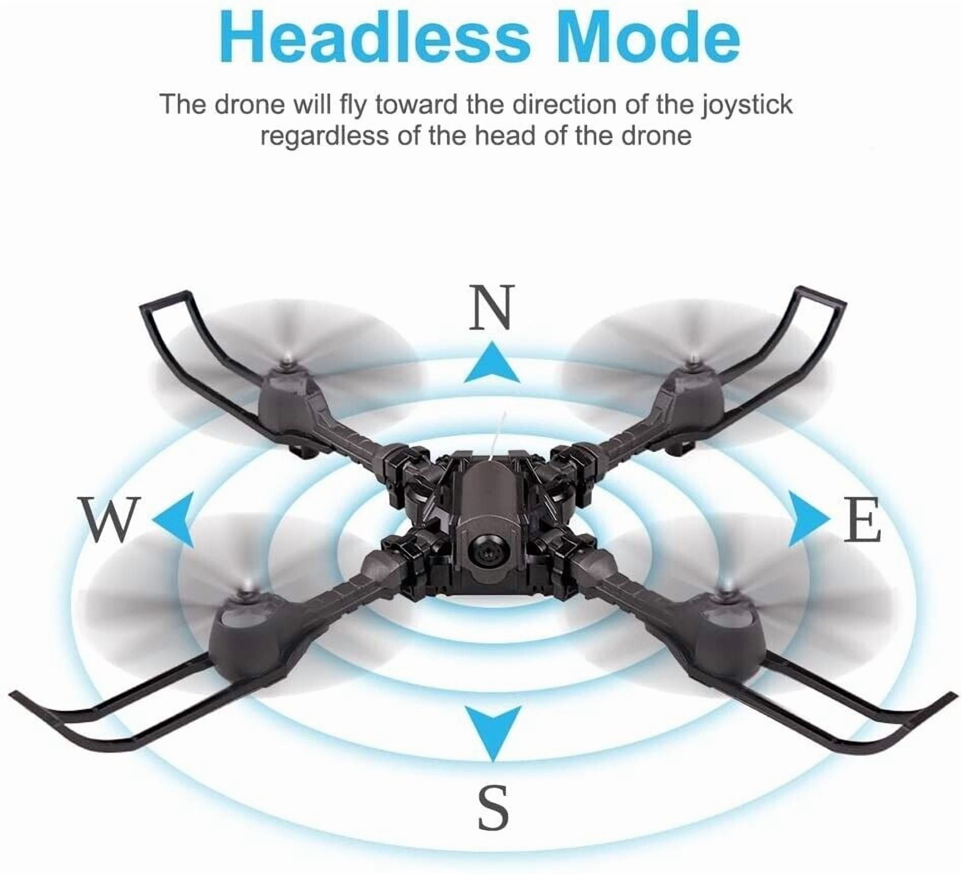 RC Drone for Beginners with 720P HD Camera Live Video 2.4GHz Foldable Arms