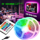 thumbnail image 1 of Luces LED RGB12 por metro, luz larga con Bluetooth inteligente con barra de luz suave autoadhesiva, iluminación de ambiente de fondo, 1 of 5