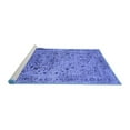 thumbnail image 2 of Ahgly Company Machine Washable Indoor Rectangle Oriental Blue Industrial Area Rugs, 6' x 9', 2 of 4