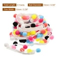 thumbnail image 2 of Uxcell 5 Yards Pom Pom Ball Fringe Trim Ribbon Sewing for DIY Crafts Mixed Color, 2 of 6