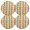 Orange, variant on Ryvnso Colorful Geometry Round Plate Mats Dining Table Placemat Set of 4 for Holiday Decoration