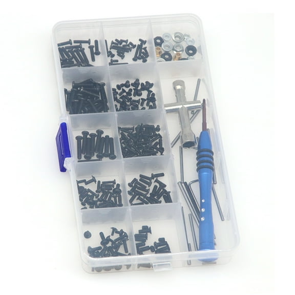 RC Car Multi-Sizes Screws Nuts Set Kit With Storage Box For Wltoys 1/14 144001 Part