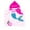A/Mermaid, variant on GYRATEDREAM Kids Bath and Beach Hooded Towel Cartoon Wrap, 59" x 29"