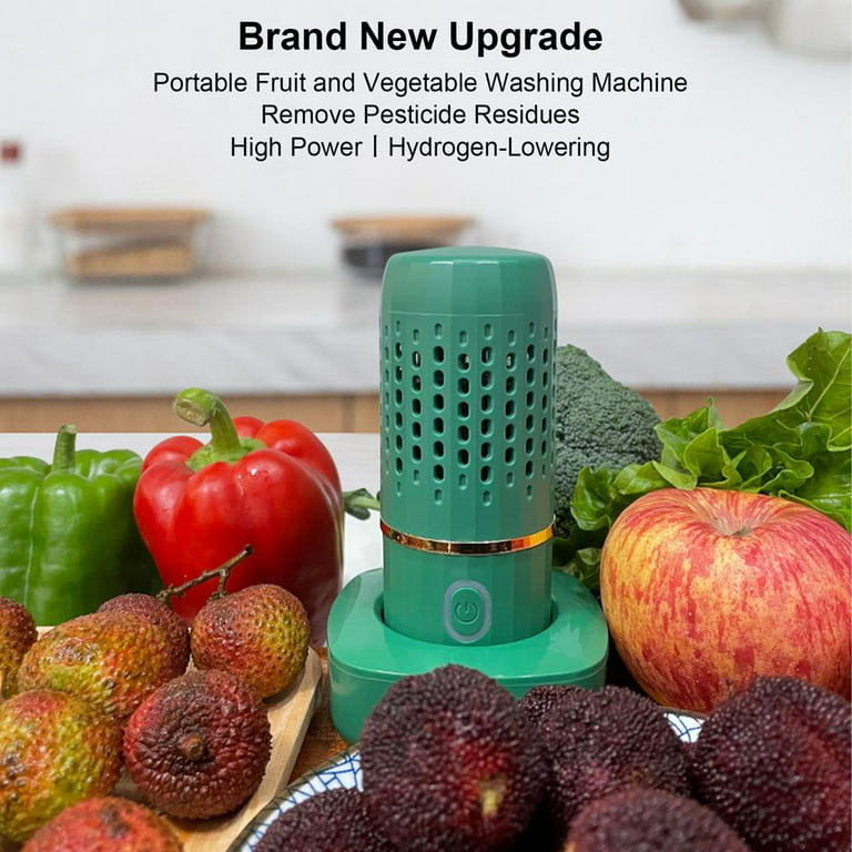 Yarayeon Rotating Fruit and Vegetable Washing Machine，Fruit Cleaner  Device，Fruit and Vegetable Purifier for Cleaning Fruits, Vegetables, Rice,  Meat