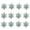 2D Snowflake-12PCS, variant on chaungfeng 3PC Snowflake Sea Glass Friendship Decor - 3.15" Timeless Friendship Snowflake Keepsake - Green Pendant for Christmas Tree Hanging Ornaments, Sea Glass Art for Best Friends