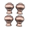 thumbnail image 2 of deevoka 4 Pieces Curtain Rod Finials Drape Rod Finals Heads for Indoor Bedroom Hotel Rose Gold, 2 of 9