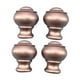 thumbnail image 2 of 4 piezas de remates de repuesto para barra de cortina, accesorios para cortinas de ventana Elegance Oro rosa, 2 of 9