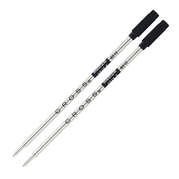 Cross Ballpoint Refill, Medium Black, 2 per card, (8513-2)