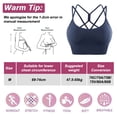 thumbnail image 2 of Ropa interior deportiva para mujer con almohadillas cruzadas en la espalda, ropa interior deportiva con cordones, ropa interior de yoga de sujeción media con copa desmontable, 2 of 5