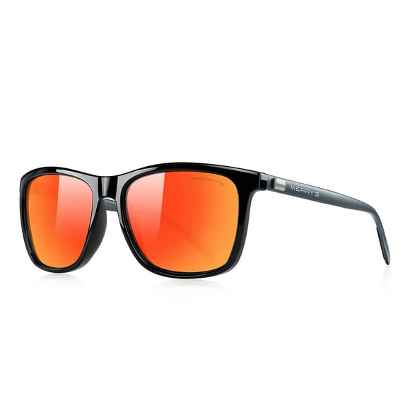 Gafas de sol MERRY'S unisex de aluminio polarizado S8286 (rojas, 56)