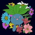 thumbnail image 2 of Men's Pokemon Floral Oddish Graphic Tee Navy Blue Large, 2 of 5