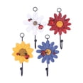 thumbnail image 1 of Decorative Resin Wall Hook Red 4Pcs For Bathroom, 1 of 8
