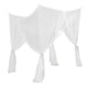 thumbnail image 5 of Dosel colgante para cama de 4 postes esquineros, camas individuales, mosquitera Blanco, 5 of 9