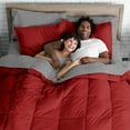 thumbnail image 4 of "Bare Home Red 5 Piece Bed in a Bag Comforter Set with Sheets, Twin", 4 of 5