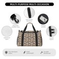 thumbnail image 4 of Balery Raccoon Bolsa de Gimnasio para Mujeres, Bolsa de Viaje con Bolsillo Húmedo, Bolsa de Fin de Semana para Mujeres, Bolsa de Viaje Resistente al Agua, 4 of 7