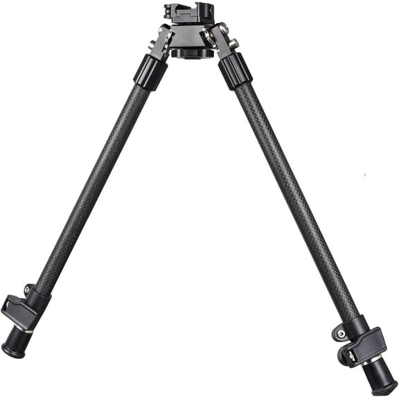 Carbon Fiber Rifle Bipod Tall with Quick Detach Lever Rail Mount