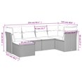 thumbnail image 2 of vidaXL Garden Sofa Set Grey, Dark Grey, 2 of 4
