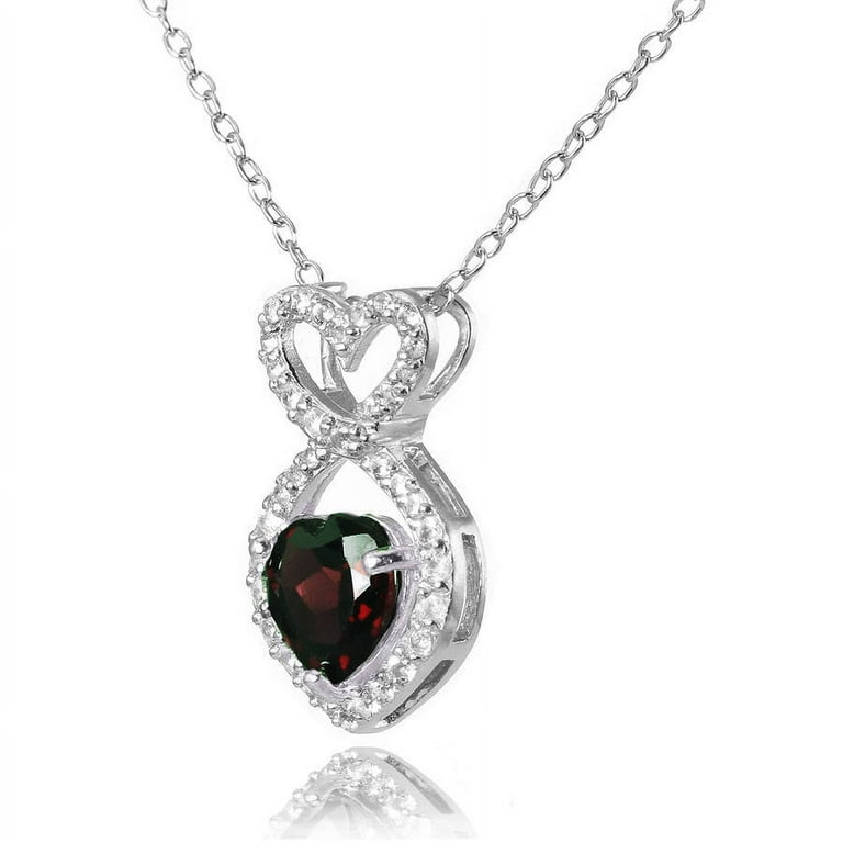 Infinity heart deals necklace walmart