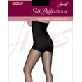 thumbnail image 2 of Hanes Silk Reflections High Waist Pantyhose with Control Top, Sheer Toe Gentlebrown CD Women's, 2 of 2