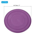 thumbnail image 2 of Uxcell 7 Inch Flying Disc, TPR Flying Discs Soft Waterproof for Adults Dog Outdoor Playing Sport Game, Purple 3Pcs, 2 of 6
