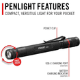 thumbnail image 4 of Coast Cutlery / Tek Torches 21518 HP3R Focusing Penlight / Blue Body, 4 of 12